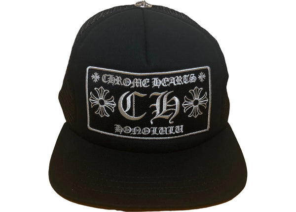 Chrome Hearts Honolulu Exclusive CH Trucker Hat Black/black