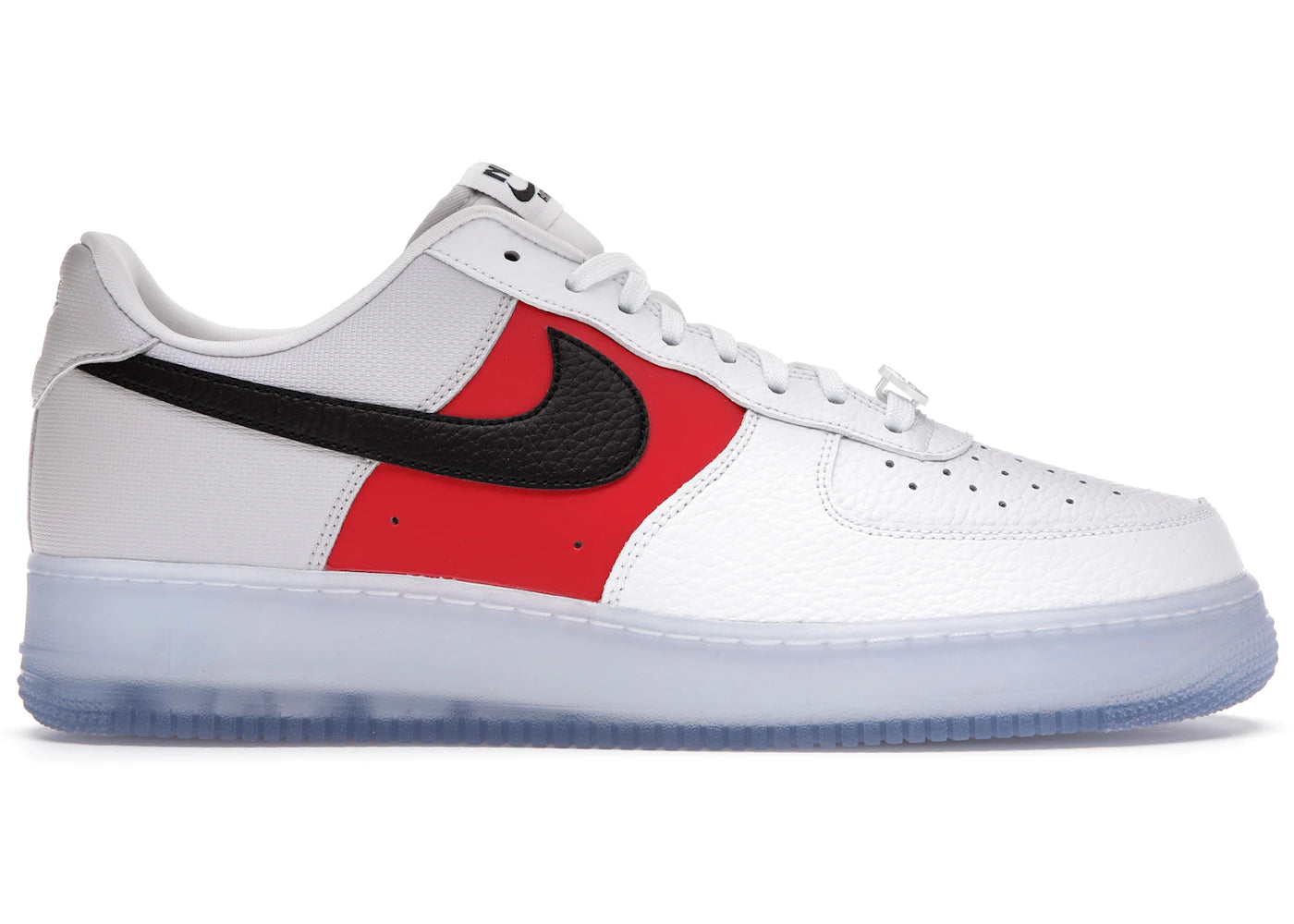 Nike Air Force 1 Low White Red Black (Icy Soles)