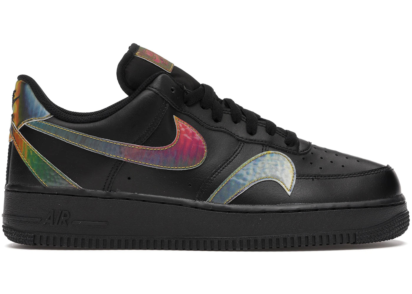Nike Air Force 1 Low Misplaced Swooshes Black Multi