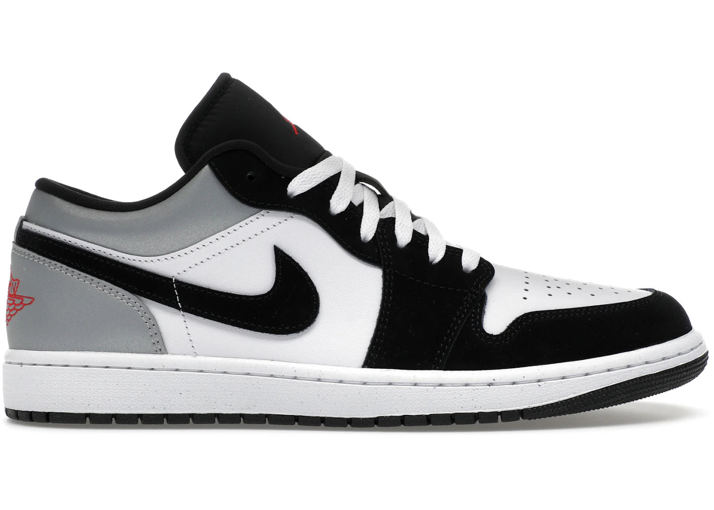 Jordan 1 Low SE White Fire Red Black Matte Silver