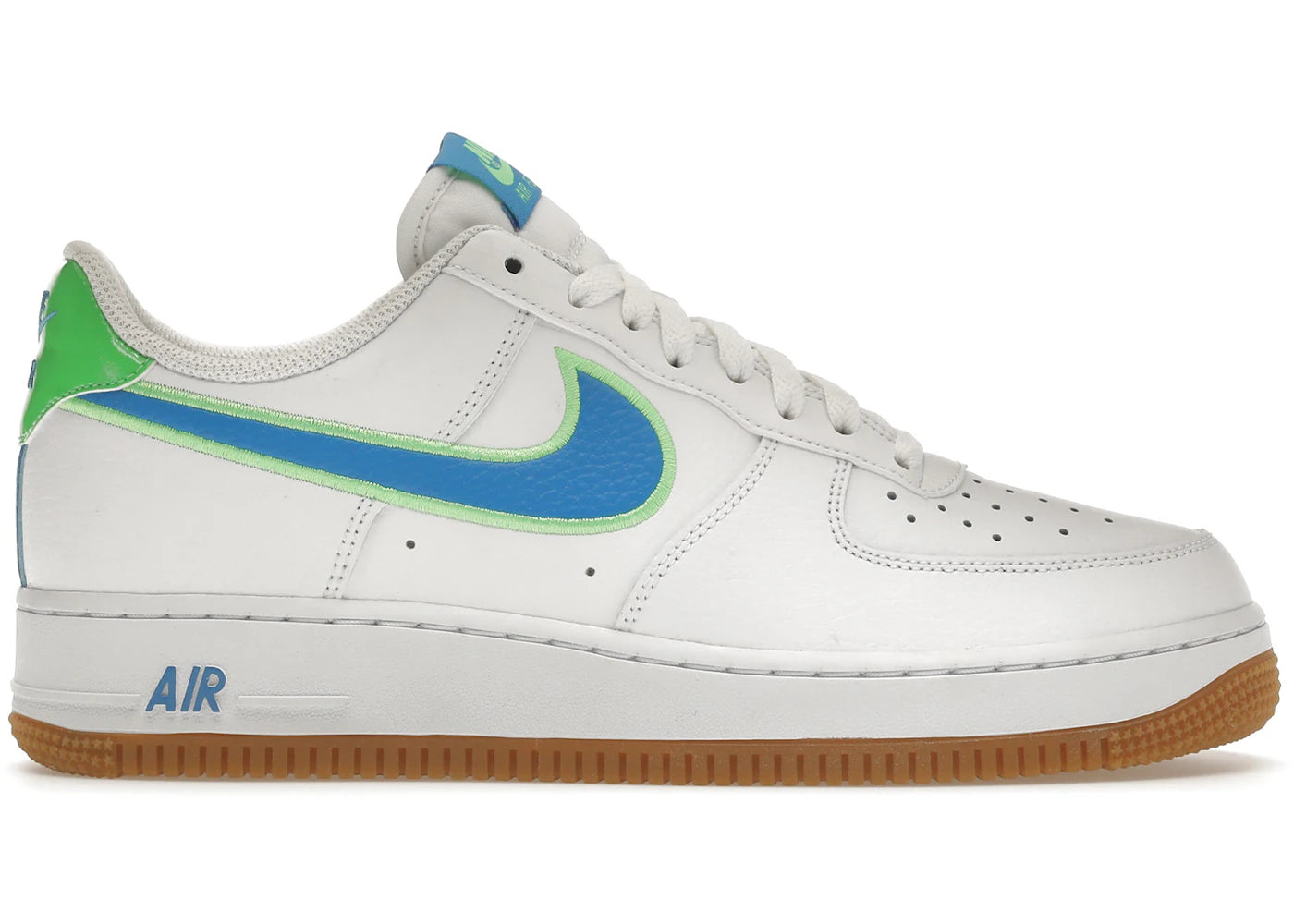 Nike Air Force 1 Low White Poison Green Photo Blue Gum