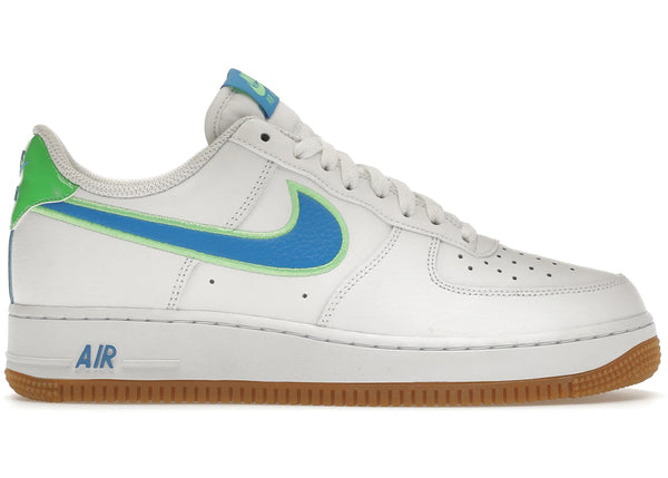 Nike Air Force 1 Low White Poison Green Photo Blue Gum