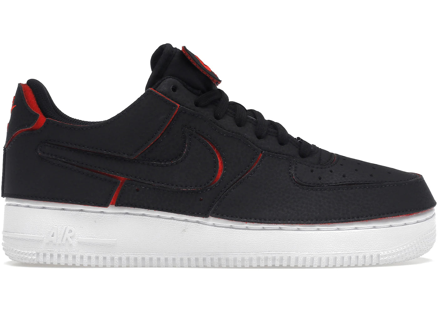 Nike Air Force 1 Low 1/1 Black Chile Red